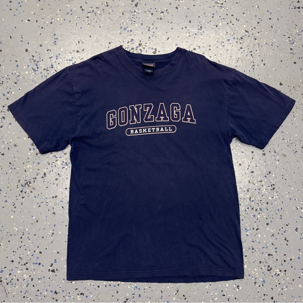 Vintage Y2K Jansport Gonzaga Basketball College Navy Graphic Shirt L